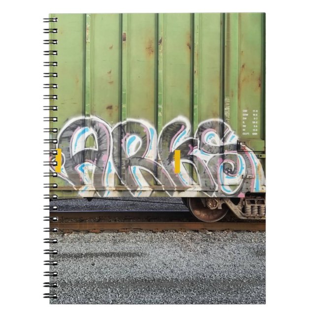 Cool Train Graffiti Notebook (Front)