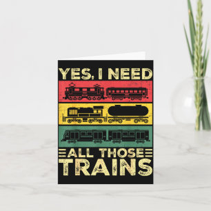 Cool Train Model Funny Train Railroad  Card