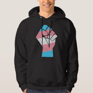 Cool Transgender Fist Pride Rights  Lgbt Transexua Hoodie