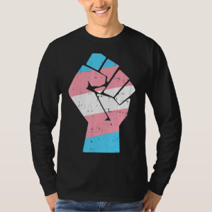 Cool Transgender Fist Pride Rights Lgbt Transexua T-Shirt