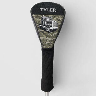 Cool Transport Truck Name Equipment Camo Golf Head Cover