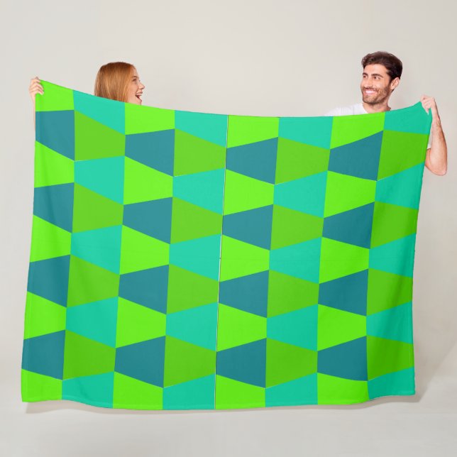 Cool Trapezoids  Fleece Blanket (In Situ)