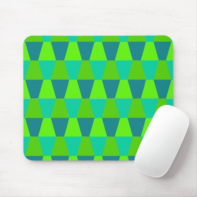 Cool Trapezoids  Mouse Mat (With Mouse)