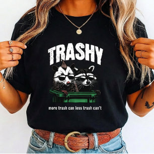 Cool Trash Panda and Mohawk Opossum Dumpster Tri-Blend Shirt