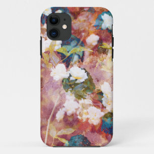 Cool, trendy art of romantic flower pattern iPhone 11 case