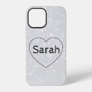 Cool Trendy Blue Heart Case-Mate iPhone Case