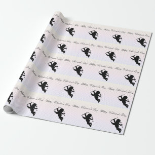 Cool Trendy Cupid Valentine"s day Wrapping Paper