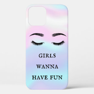 Cool Trendy Faux Lashes Chromatic iPhone 12 Case