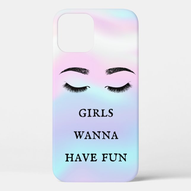 Cool Trendy Faux Lashes Chromatic Case-Mate iPhone Case (Back)
