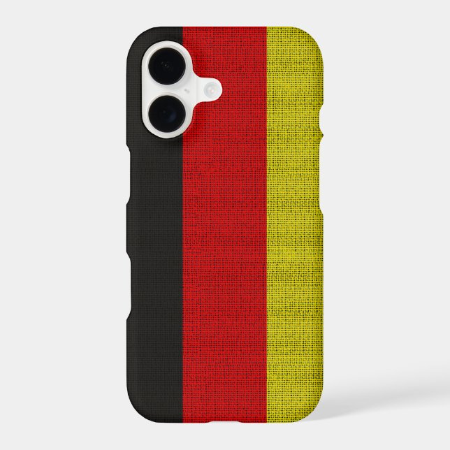 Cool trendy Germany flag burlap texture (Back)