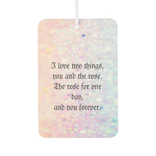 Cool Trendy Glitter Car Air Freshener (Front)