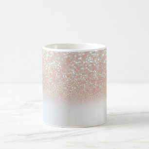 Cool Trendy Glitter,Silver - Personalised Coffee Mug