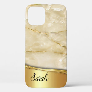 Cool Trendy Gold Marble iPhone 12 Case
