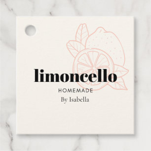 Cool Trendy Homemade Limoncello Thankyou  Favour Tags