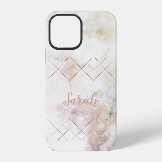 Cool Trendy Marble Case-Mate iPhone Case (Back)