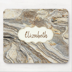 Cool Trendy, Marble, Frame -Personalised Mouse Mat