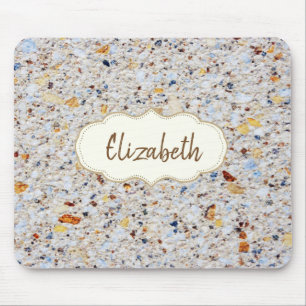 Cool Trendy, Marble,Stone Frame -Personalised Mouse Mat