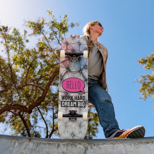 Cool Trendy Modern Colorful Pattern Skateboard (Outdoor 1)