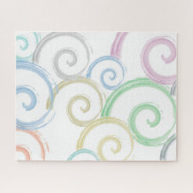 Cool, trendy, modern wave water colour brushes