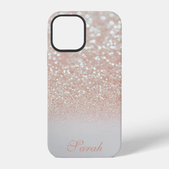Cool Trendy Pink Sparkly Case-Mate iPhone Case (Back)