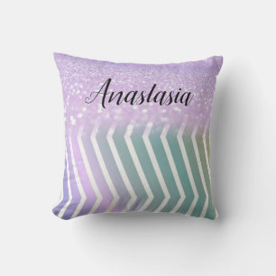 Cool Trendy Purple Glitter Cushion