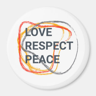 Cool, trendy, urban graphic design of a saying magnet