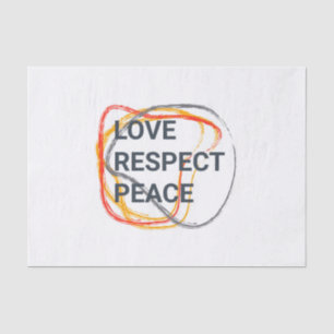 Cool, trendy, urban graphic design of a saying tissue paper