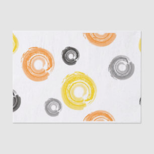Cool, trendy, urban, modern paint brush art tissue paper