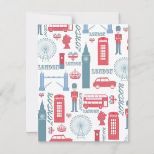 Cool trendy vintage London landmark illustrations