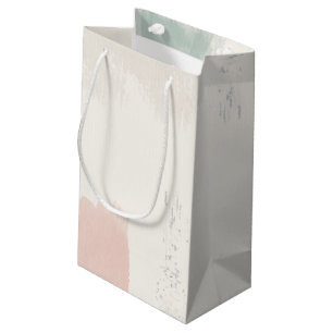 Cool Trendy Watercolor Brush Stroke Small Gift Bag