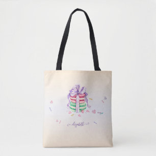 Cool Trendy Watercolor Macarons  Tote Bag