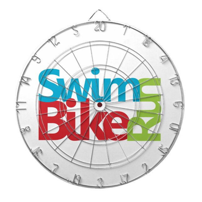 Cool Triathlon design Dartboard (Front)