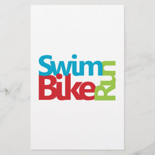 Cool Triathlon design Stationery
