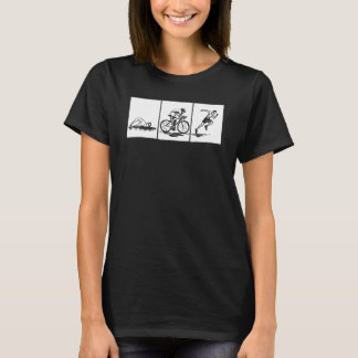Cool Triathlon Men Women Vintage Swimmer Biker Run T-Shirt