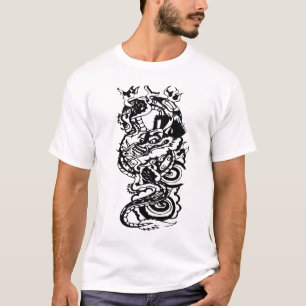 Cool Tribal Dragon Tattoo Designs Custom Art Tee