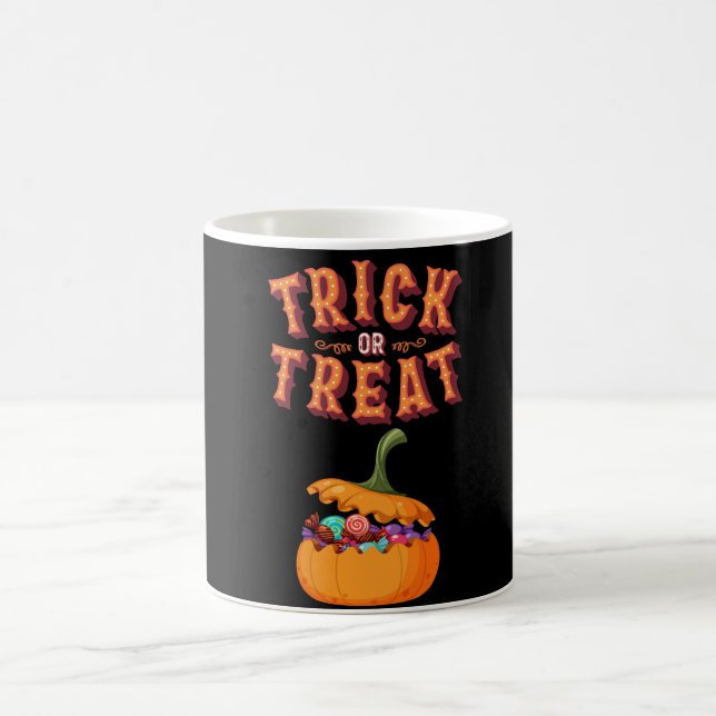 Cool Trick or Treat Halloween Coffee Mug (Center)