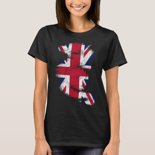 Cool Trippy dragon EDM raves techno United kingdom T-Shirt (Front)