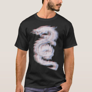 Cool Trippy Japanese dragon EDM raves techno music T-Shirt