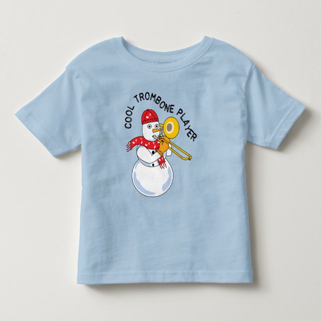 Cool Trombone Player Toddler T-Shirt (Front)