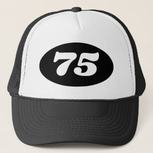 Cool trucker hat men's 75th Birthday party!
