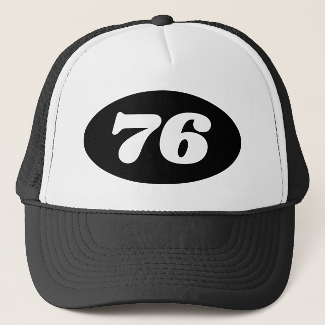Cool trucker hat men's 76th Birthday party! (Front)