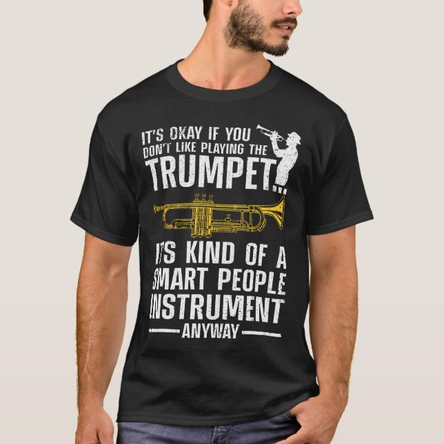 Cool Trumpet Art For Men Women Kid Trumpetist Trum T-Shirt (Front)
