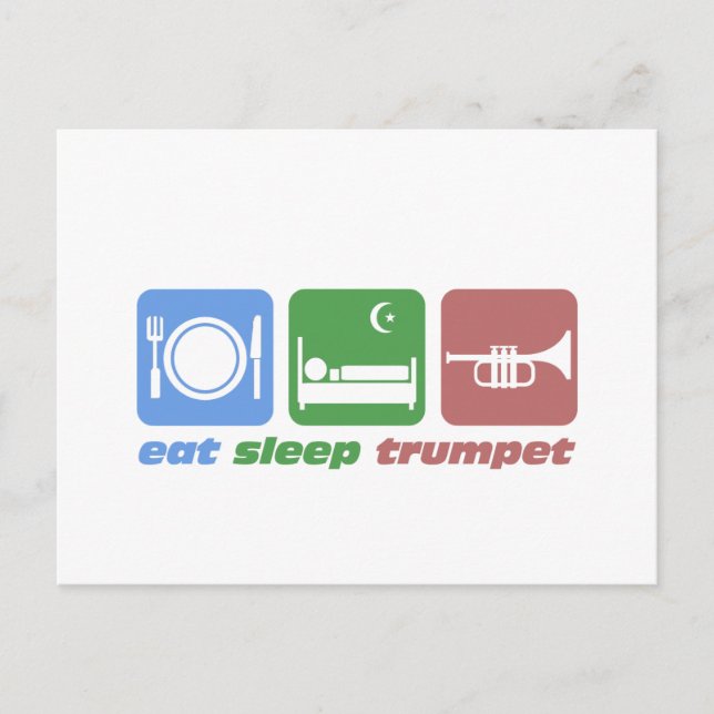 Cool trumpet player postcard (Front)