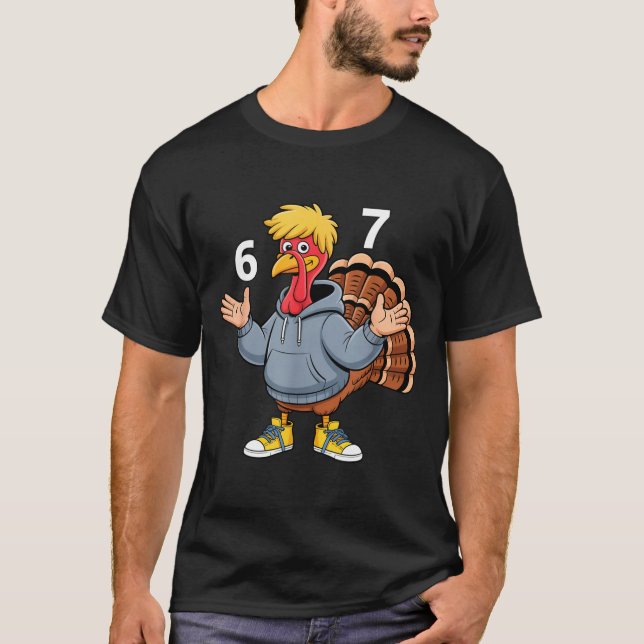 Cool Turkey 67 Funny Hip Hop Hoodie 67 Thanksgivin T-Shirt (Front)