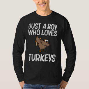 Cool Turkey For Boys Kids Forest Wild Animal T-Shirt