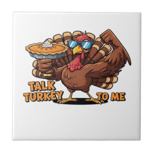 Cool Turkey Thanksgiving Funny Classic T-Shirt_1.p Tile