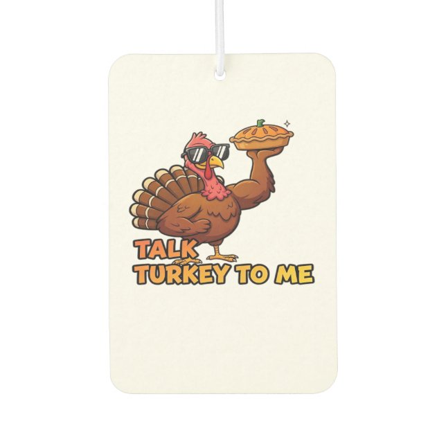 Cool Turkey Thanksgiving Funny Classic T-Shirt.png Car Air Freshener (Front)