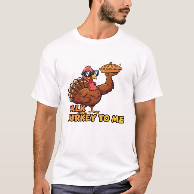 Cool Turkey Thanksgiving Funny Classic T-Shirt.png T-Shirt (Front)