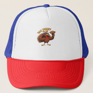 Cool Turkey Thanksgiving Funny Oversized T-Shirt.p Trucker Hat