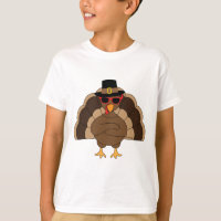 Cool Turkey with sunglasses Happy Thanksgiving